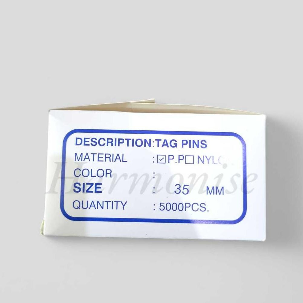 

JH8 STD PIN Tag Pin Tali Hangtag Refil Tag Gun Aksesoris Label Baju Merek Baju 1 Kotak Isi 5000-/+