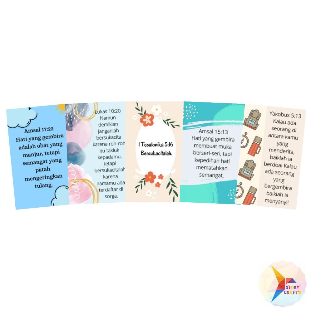 

JH8 Storycraftsid Sticker - Tema Ayat Emas Alkitab Bersukacita