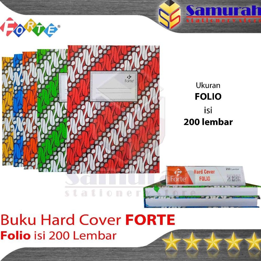 

JH8 Buku Hard Cover Forte Folio isi 200 lembar / Buku Besar Akutansi Laporan Kas Tebal / Note Book Garis Keuangan F4