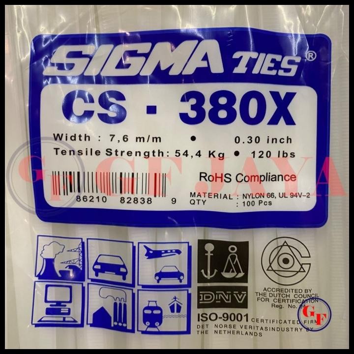 

Terlaris Kabel Ties Sigma Cs 380X / 38Cm Putih Cs380X Cable Tie White 40 Cm Good Quality