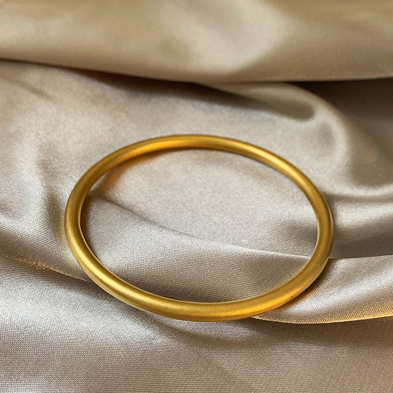 Ancient Gold-Plated Plain Bracelet