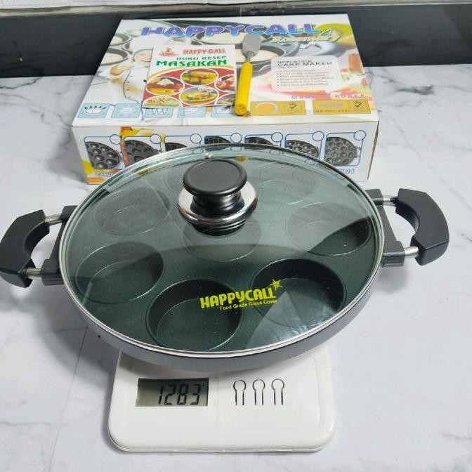 Terlaris Cetakan Apem 8 Lubang Datar Happy Call Ready Stok