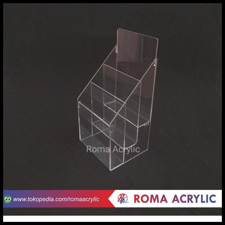

Terlaris Acrylic Tempat Brosur A5 3 Susun/Kotak Brosur Good Quality