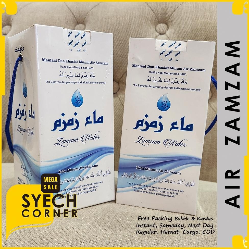 

Heatshrin Air Zamzam 1 Liter Zam Zam Asli Kemasan Premium Hadiah Gift M-4