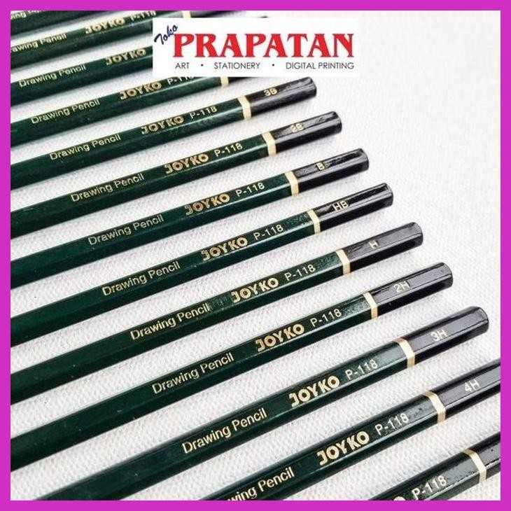 

( SEKOLAH / LUKIS ) READY PENSIL JOYKO P118 (H-5H & B-8B) / DRAWING PENCIL (SENI / MENGGAMBAR / ART / KERAJINAN ) PACKING AMAN