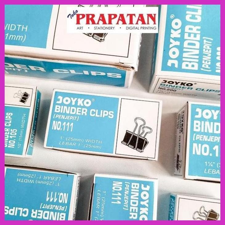 

( SEKOLAH / LUKIS ) COD BINDER CLIP JOYKO / PENJEPIT KERTAS (SENI / MENGGAMBAR / ART / KERAJINAN ) GOOD QUALITY