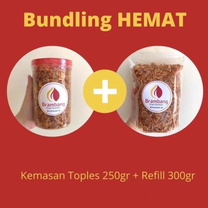 

Brambang Hemat Paket Toples 250Gr + Refill 300Gr