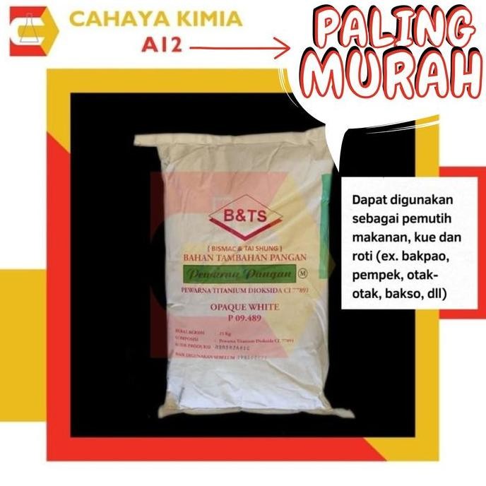 

Opaque White (Titanium Pemutih Makanan) Ex. Usa 1 Zak (25 Kg) Instant