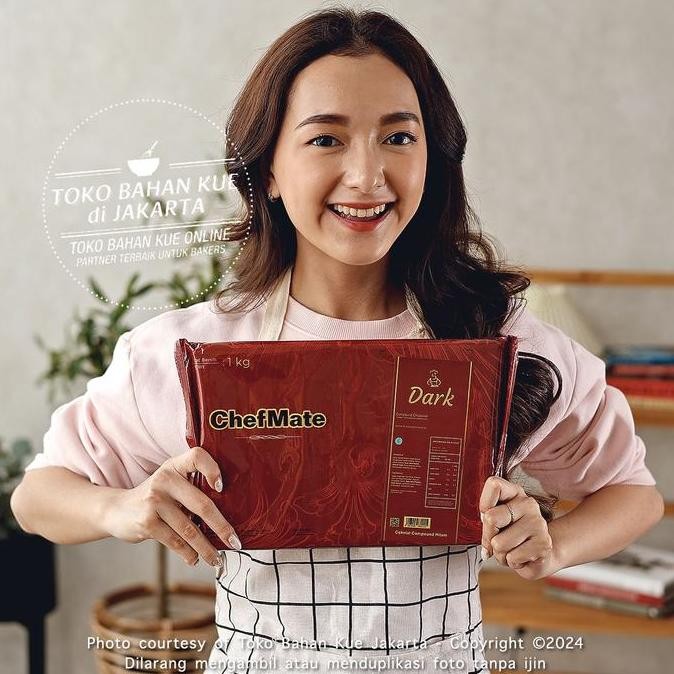 

Chefmate - Dark Chocolate Compound 1Kg Cokelat Batang Coklat Baking