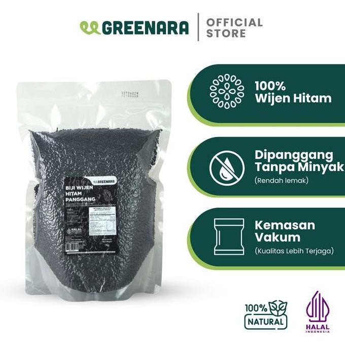 

Wijen Hitam Panggang 1 Kg / Roasted Black Sesame Seed
