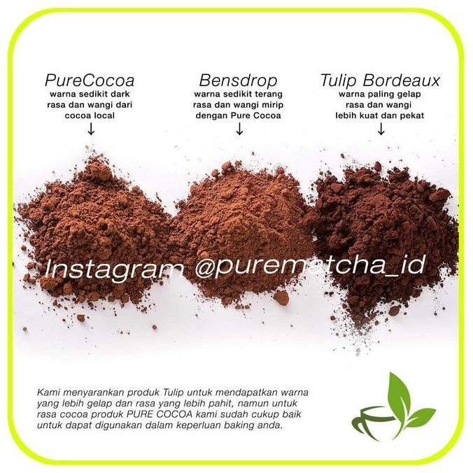 

Cokelat Bubuk Tulip Bordeaux Pure Dark Cocoa Powder Coklat Tulip 1 Kg