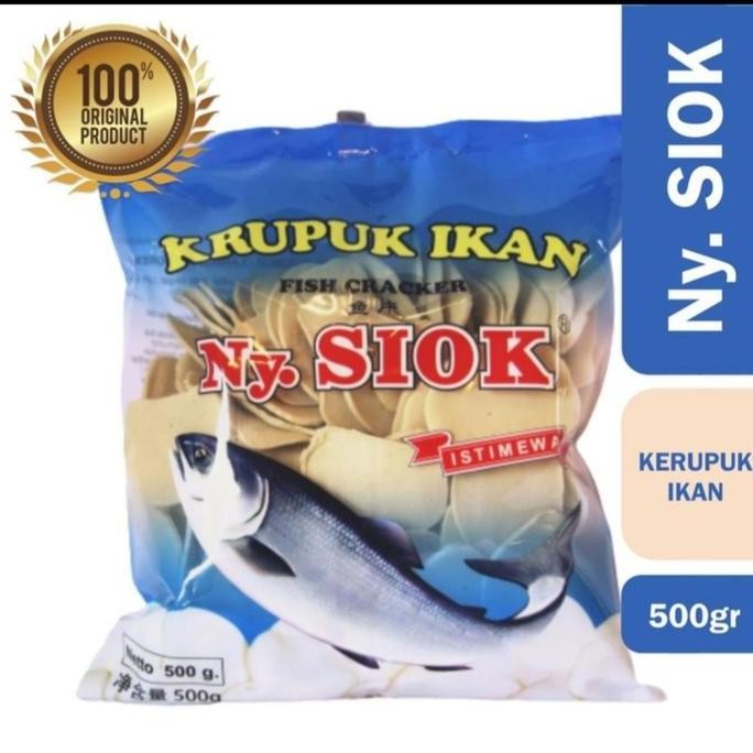 

Kerupuk / Krupuk Ikan Ny Siok 500 Gr