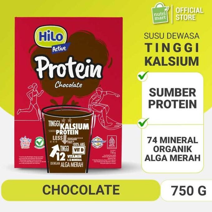 

Hilo Active Chocolate 750 Gr Dengan Alga Merah - Susu Tinggi Kalsium Lebih Rendah Lemak