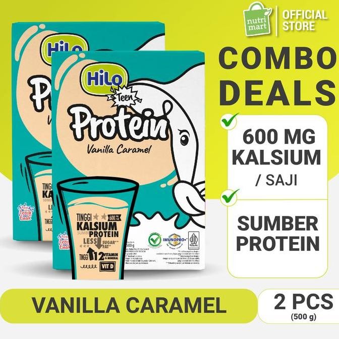 

Twin Pack: Hilo Teen Vanilla Caramel 500Gr - Susu Tinggi Kalsium