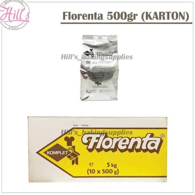 

( Karton ) Tepung Florenta 500 Gr / Florentine Powder Premix Flour 500Gr