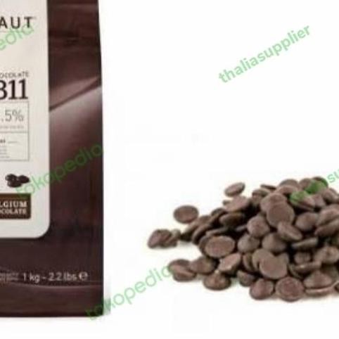 

Callebaut 811 Belgian Coklat Dark 54,5% Repack 250Gr Coklat Di Thinwal