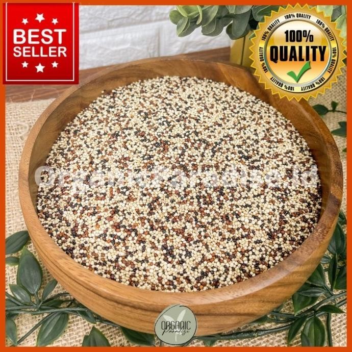 

Organic Tricolor Quinoa 1Kg Premium Quality Organic Paradise