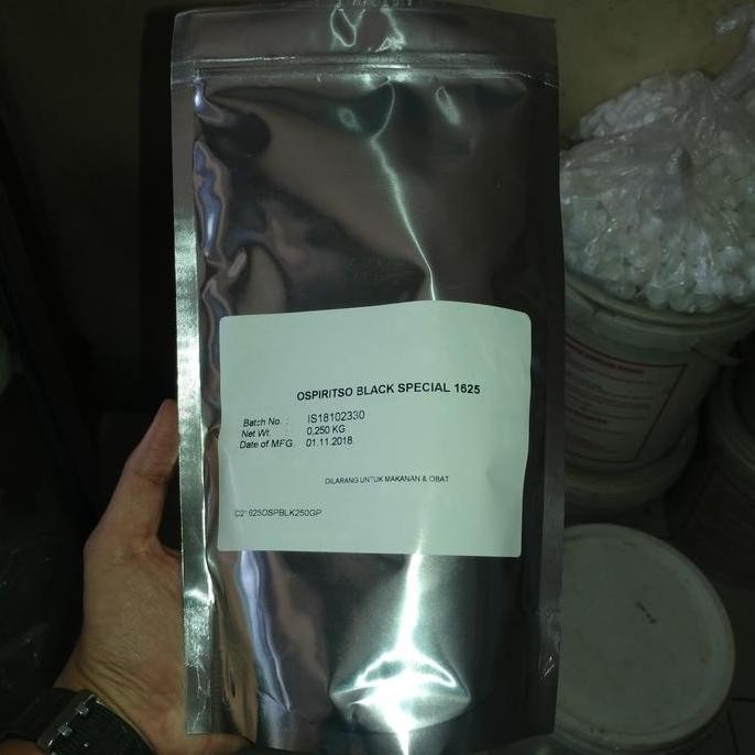 

Ospiritso Black Special 1625 Pewarna Basis Minyak / Solvent