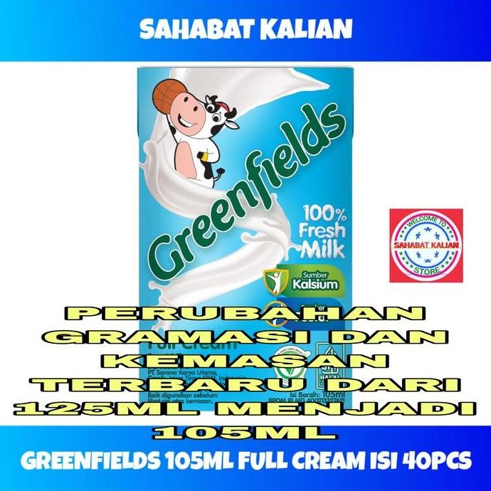 

Susu Uht Greenfields Full Cream Milk 125Ml 1 Karton Isi 40 Pcs
