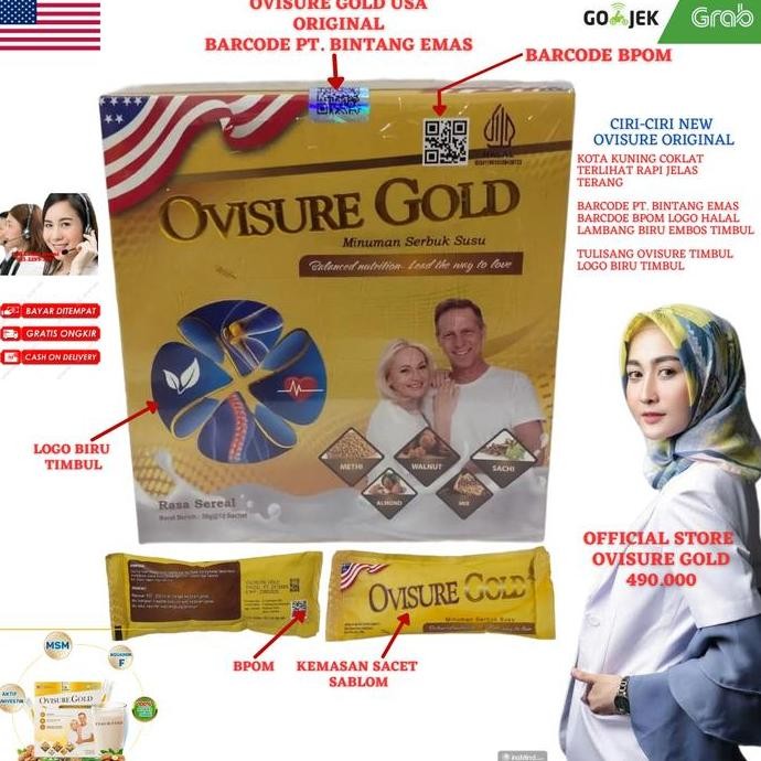 

Ovisure Gold Milk Susu Vitamin Tulang Dan Sendi 12 Sachet Amerika