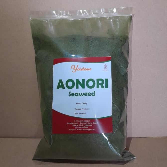 

Rumput Laut Bubuk 100 Gram Aonori Seaweed Original