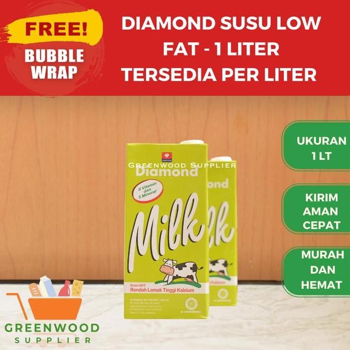 

[Karton] Susu Uht Diamond Low Fat (Khusus Gojek/Grab)