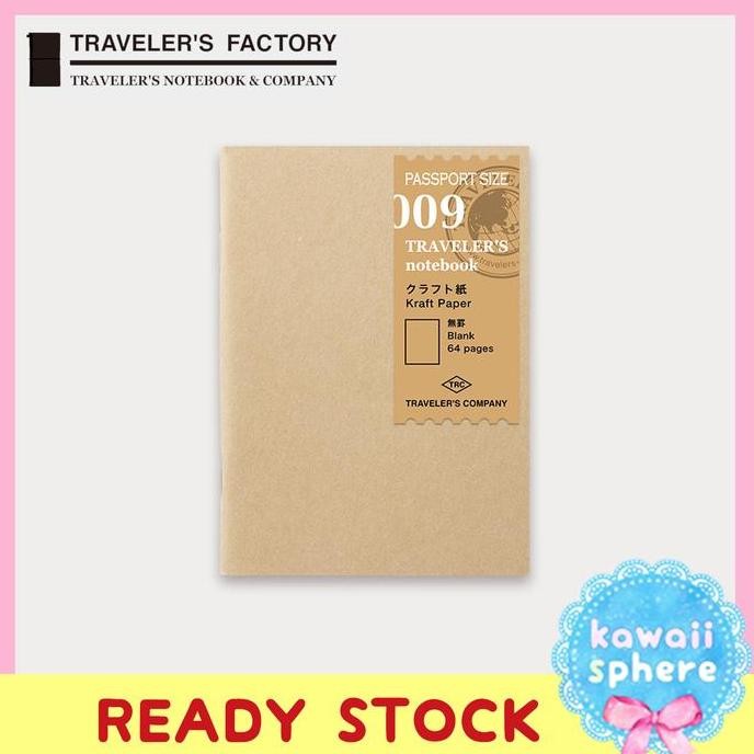 

Travelers Notebook Refill 009 | Kraft Paper Blank | Passport Size