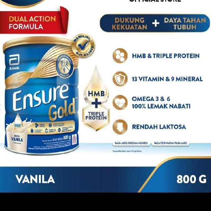 

Ensure Vanila/Coklat 900 Gram Susu Nutrisi Dewasa Rendah Laktosa