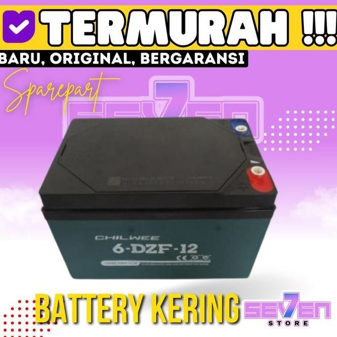 Baterai / aki kering sepeda listrik 48 / 36 / 24 / 12 volt 12 Ah ori