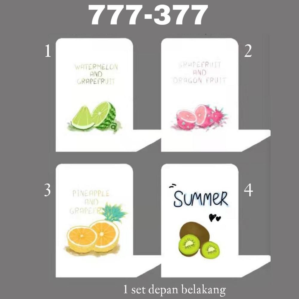 

JH8 GG Book End seri 777 (1 set/2 pcs) / Pembatas Buku Besi/Penyangga Buku/Sandaran Buku