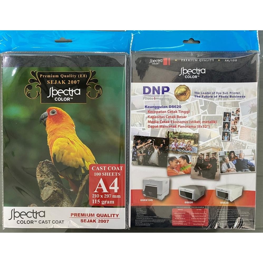 

JH8 SPECTRA Cast Coated Inkjet Paper Glossy A4 / 115 gsm ( 100 lembar )