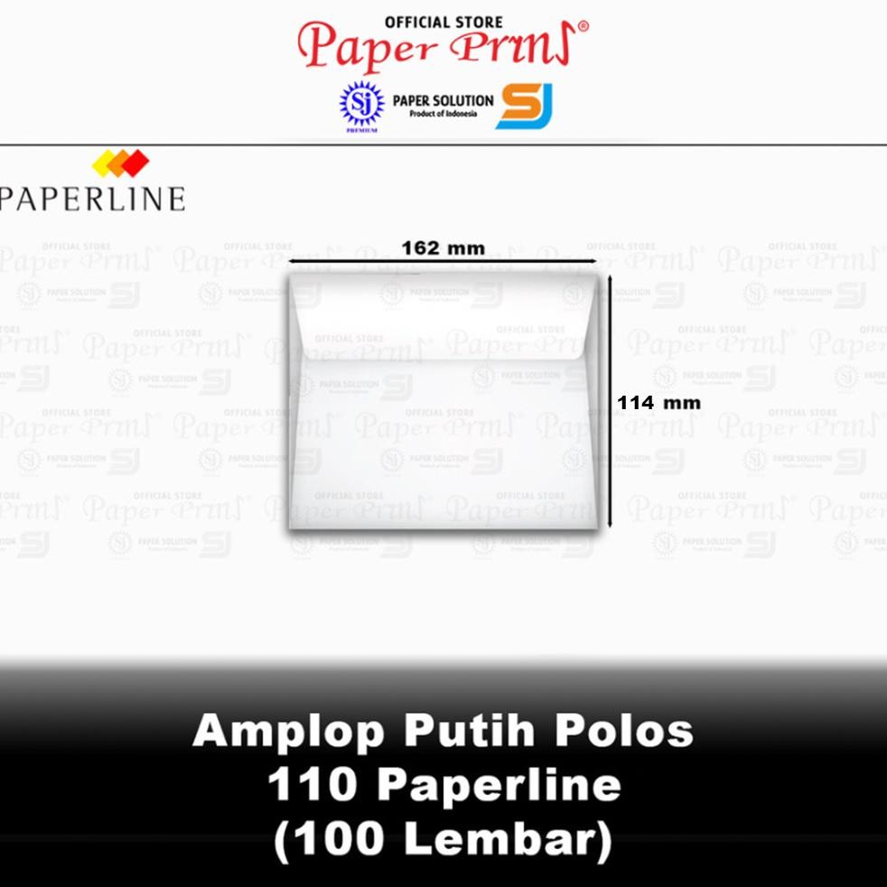 

JH8 Amplop Putih Polos 110 Paperline PPS - 1 Box isi 100 Lembar
