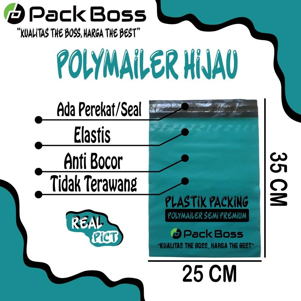 

JH8 Polymailer HIJAU MATTE DOFF 25x35 Plastik Online Shop Ada Perekat Praktis dan Profesional
