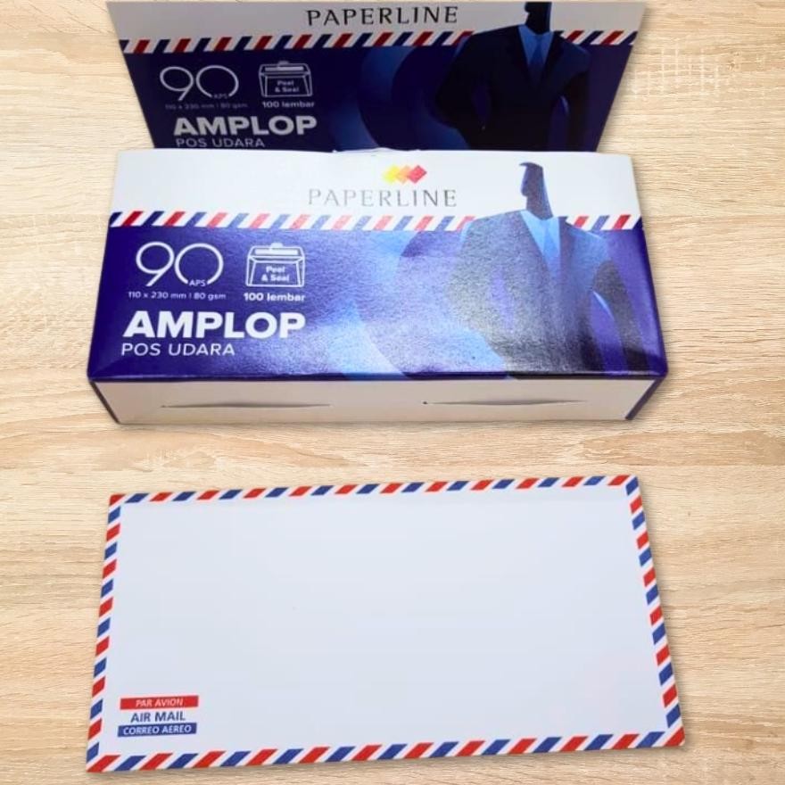 

JH8 Amplop Udara Tanggung 90 Paperline Airmail APS isi 100