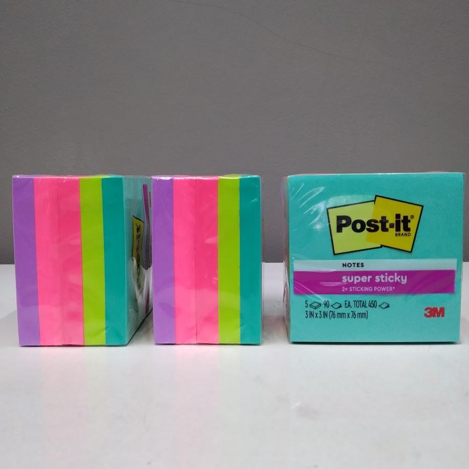 

JH8 3M Sticky Notes Post It 654 5SSMIA Super nova 3 inch x 3 inch