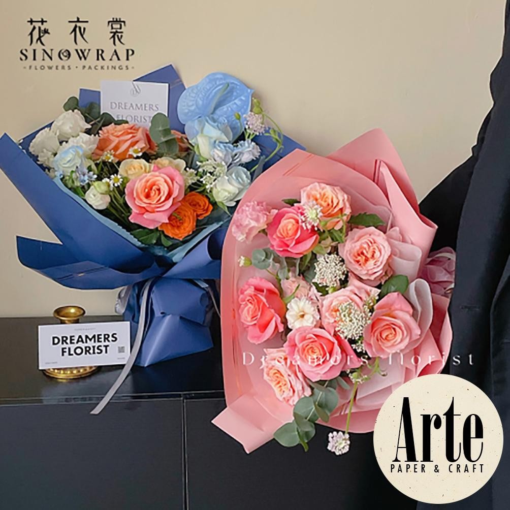 

JH8 20 Lembar Cellophane Frame Tebal Gold Crown Sinowrap Ori Kertas Buket Bunga Korean Waterproof Flower Wrapping Paper Calor Kado Arte Grosir Florist Supply Jakarta Bekasi P.HXQ-002XY