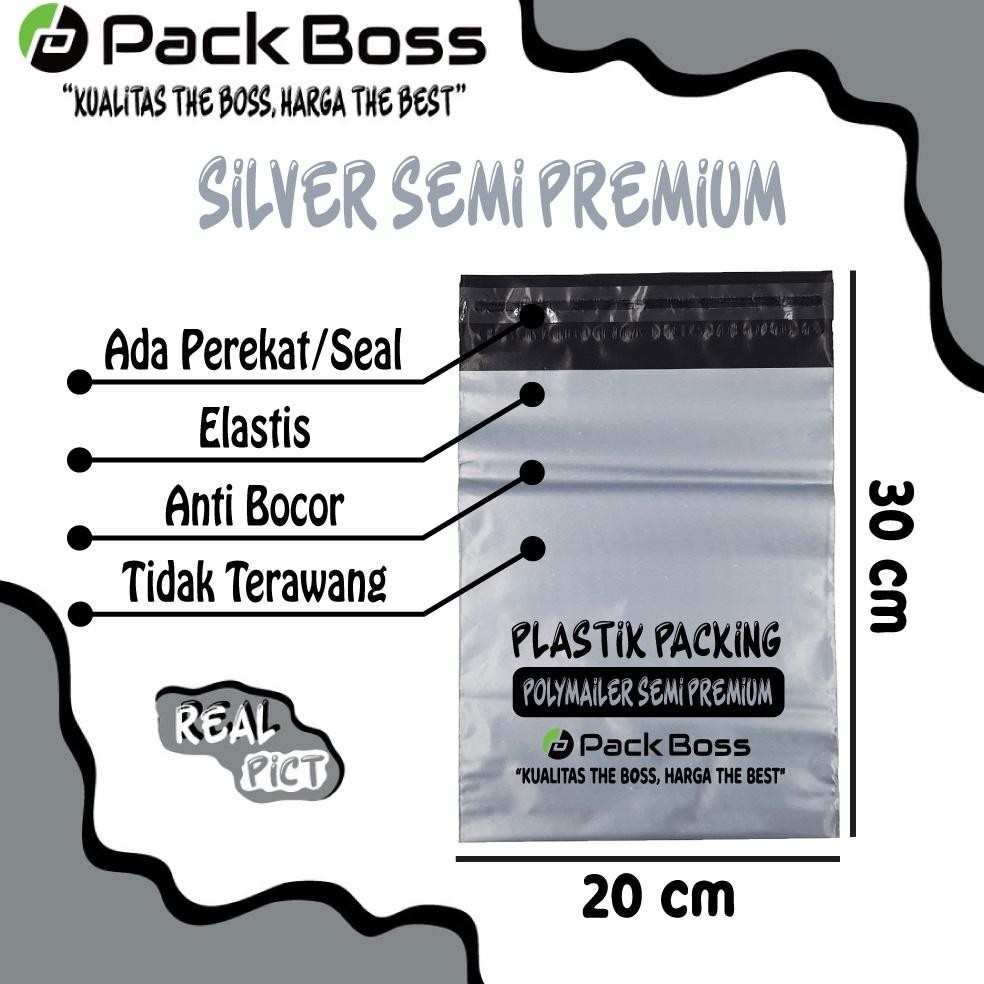 

JH8 20x30 SILVER SEMI PREMIUM POLYMAILER PACKAGING ONLINE ADA PEREKAT