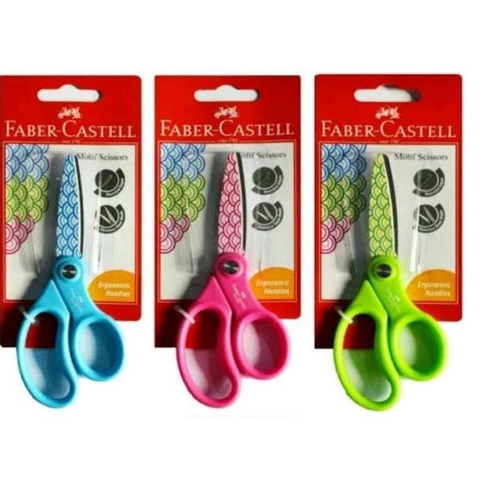 

ready !!! FABER CASTELL MOTIF SCISSOR GUNTING ANAK BERGAMBAR UJUNG TUMPUL