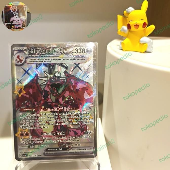 Charizard Ex ssr sv4a kartu pokemon harta berkilau tcg indo Rare Original
