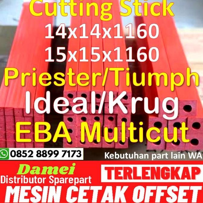 

ready !!! Tatakan Mesin Potong Kertas Offset Cutting Stick Wohlenberg 115