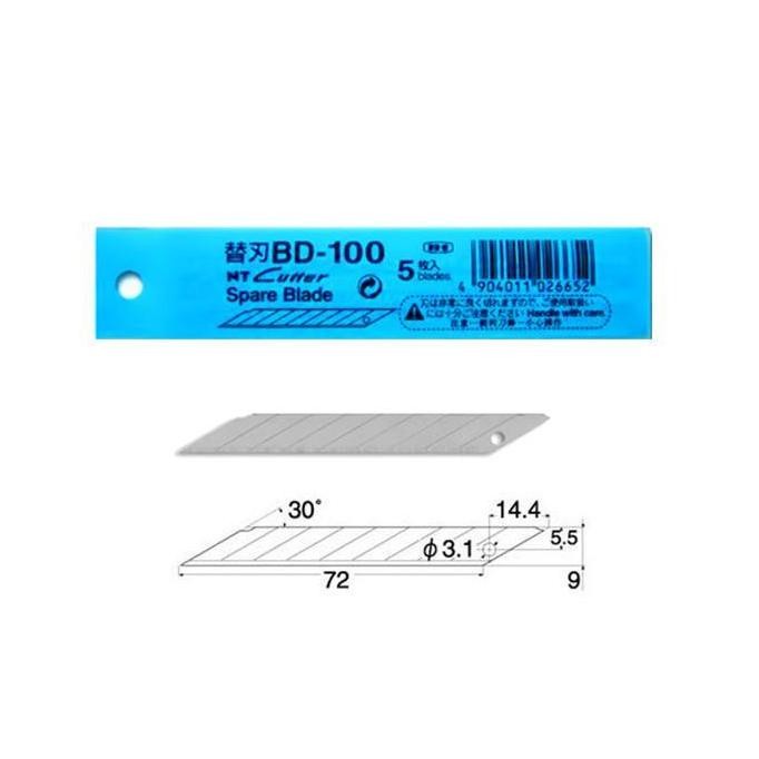 

ready !!! Isi Mata Kater NT Cutter BD-100 Spare Blade Sudut Lancip Original
