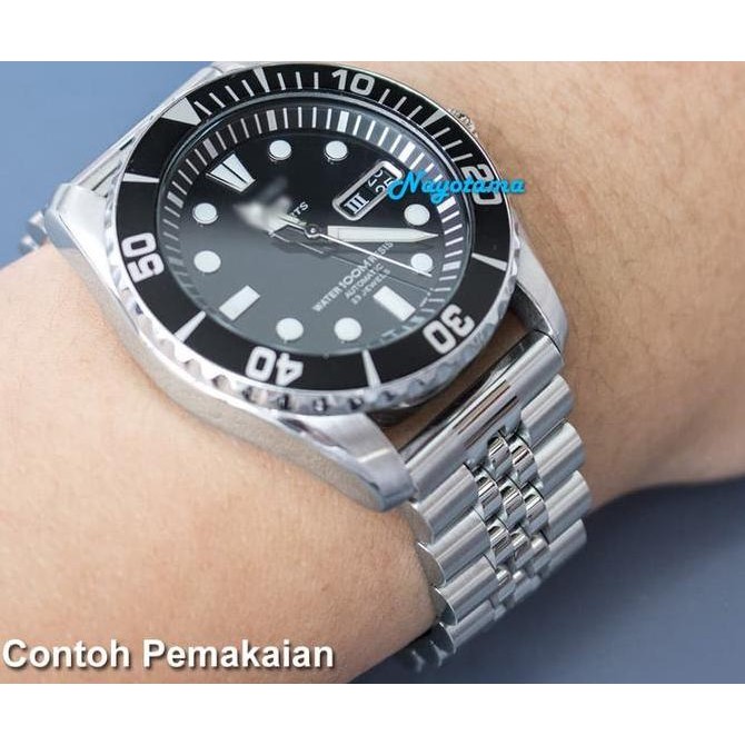 new  22mm Rantai MILTAT Super Jubilee Straight End Solid Stainless Steel