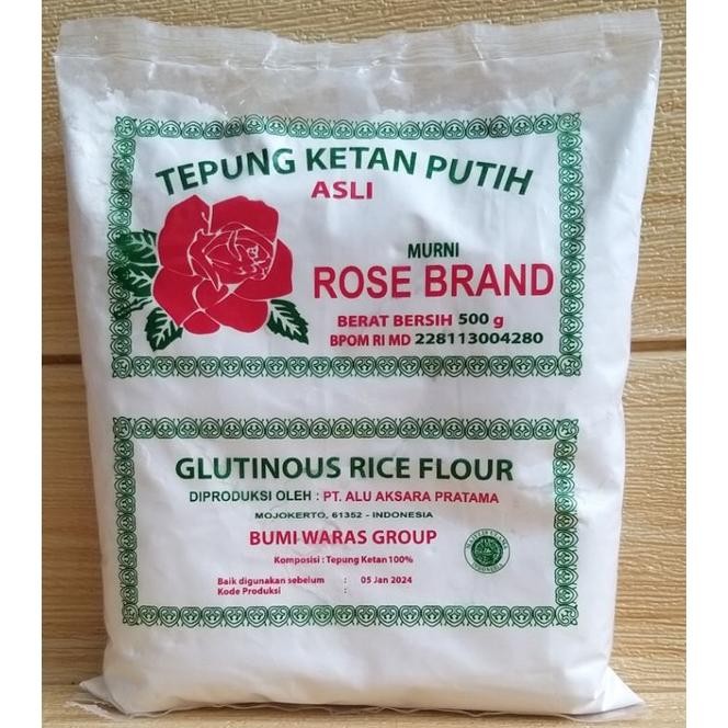 

Promo Murah Tepung Ketan Putih Rose Brand 500Gr / Tepung Ketan / Tepung Beras Ketan