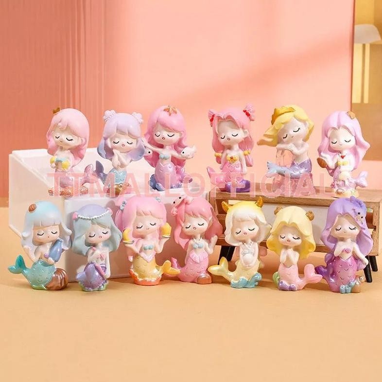 TT- (SET 12 PCS)Blind box misteri/zodiak mermaid figure/blind box figure zodiac/zodiac figure/supris