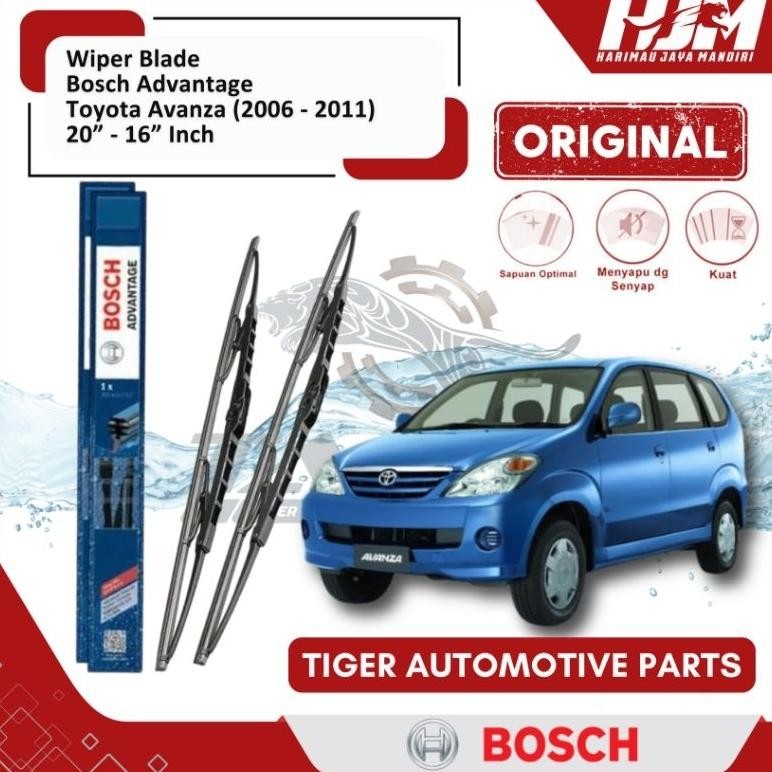 WIPER BLADE MOBIL AVANZA / XENIA 2004 - 2011 BOSCH ADVANTAGE 20" - 16" ORIGINAL