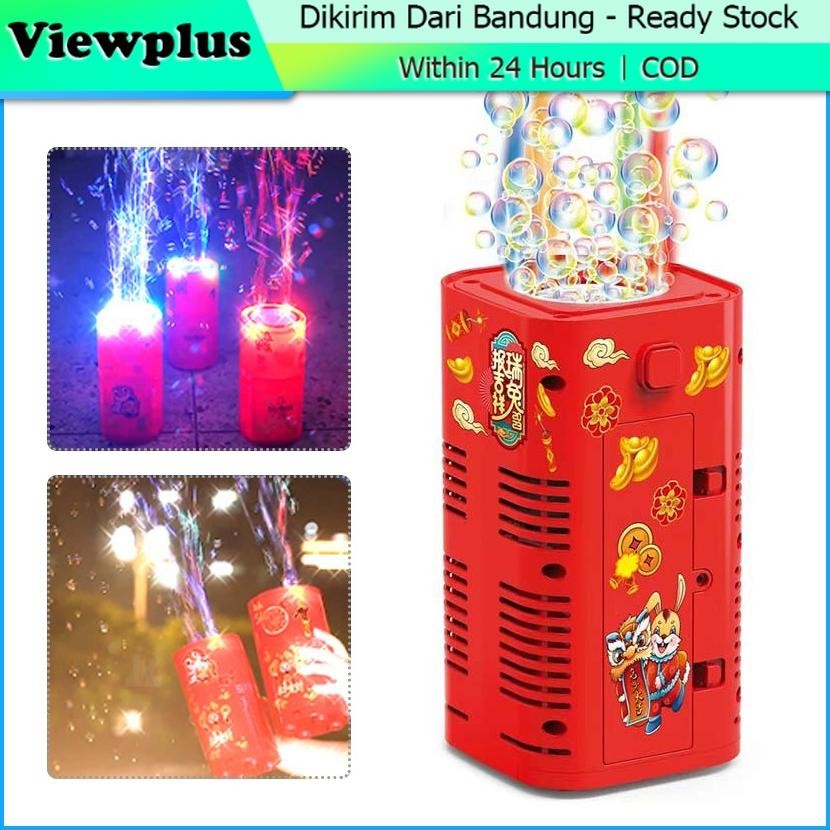 Bubble Maker Machine / Mesin Mainan Gelembung Sabun Otomatis Air Elektrik Speaker LED Bentuk Kembang