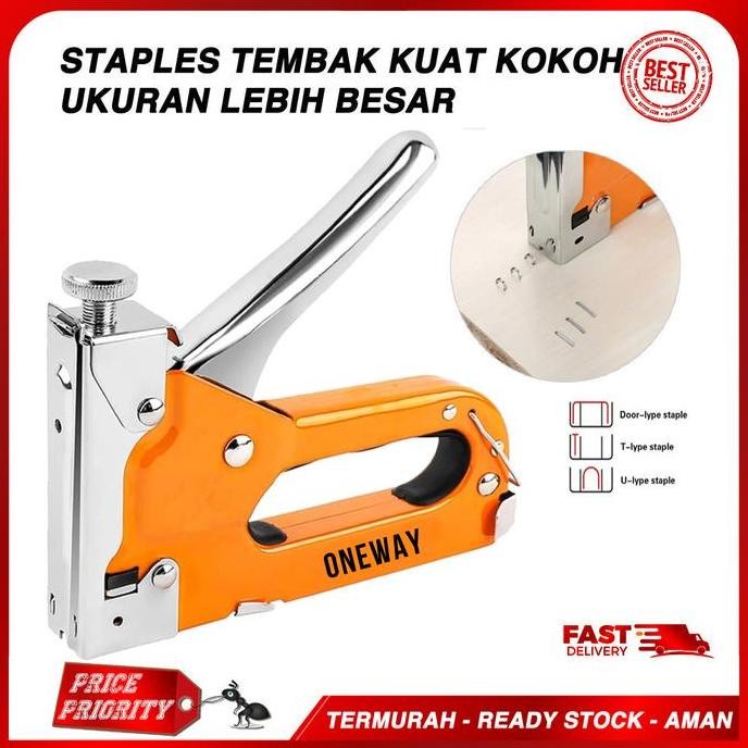 

Staples Tembak Jumbo Staple Gun Tacker Steples Stepler Tembak Top Kuat