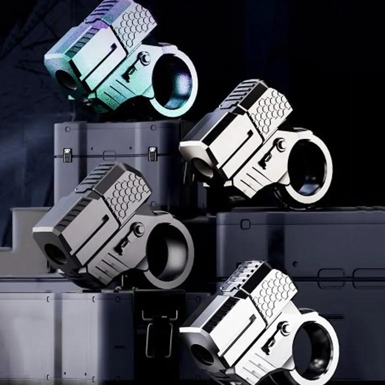 Alloy Gun Fidget Ring EDC Fidget Spinner Metal Hand Spinner Adult Fidget Toys ADHD Tool Anxiety Stre