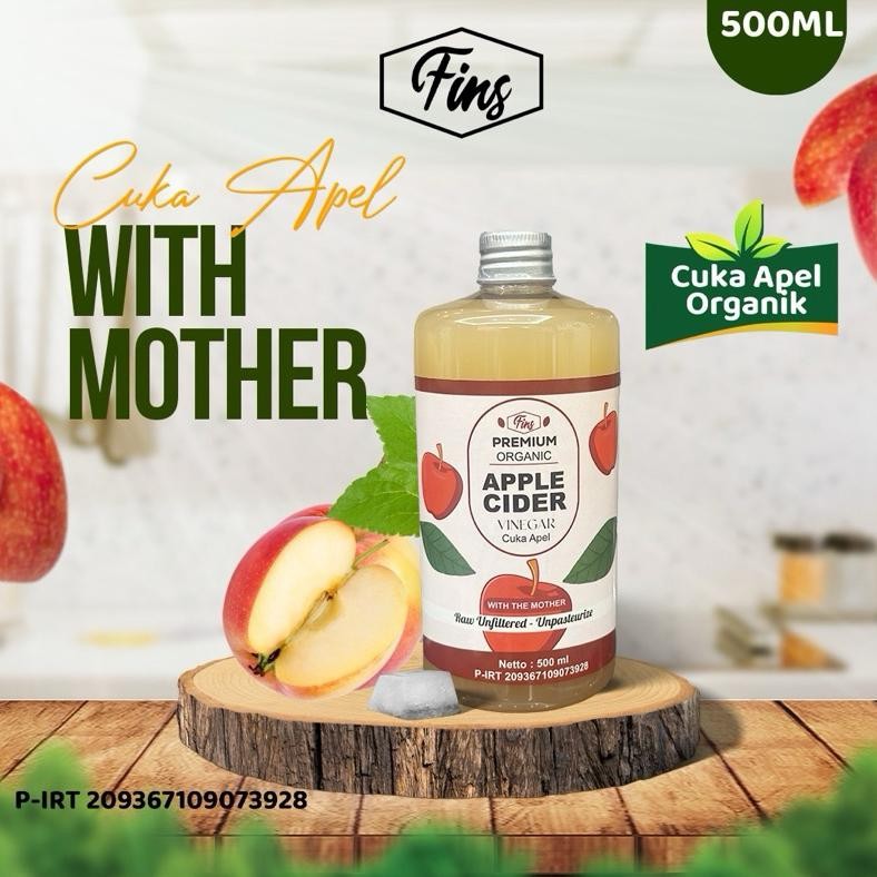 

Cuka Apel 500ml Apple Cider Vinegar Premium Cuka Apel Organik With The Mother Untuk Diet