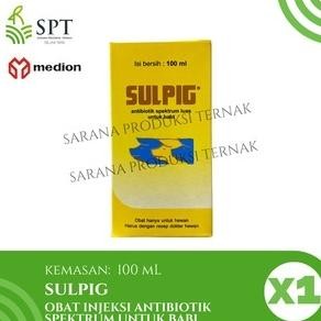 SULPIG 100 ml OBAT INJEKSI ANTIBIOTIK BABI MEDION AST